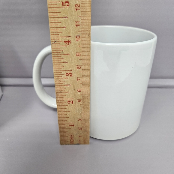 Classic Cup Blank White Ceramic Mug Set of 5 - Picture 3 of 6